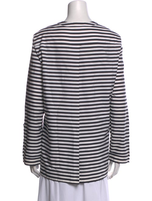 Akris Punto Striped Crew Neck Tunic
