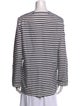 Akris Punto Striped Crew Neck Tunic