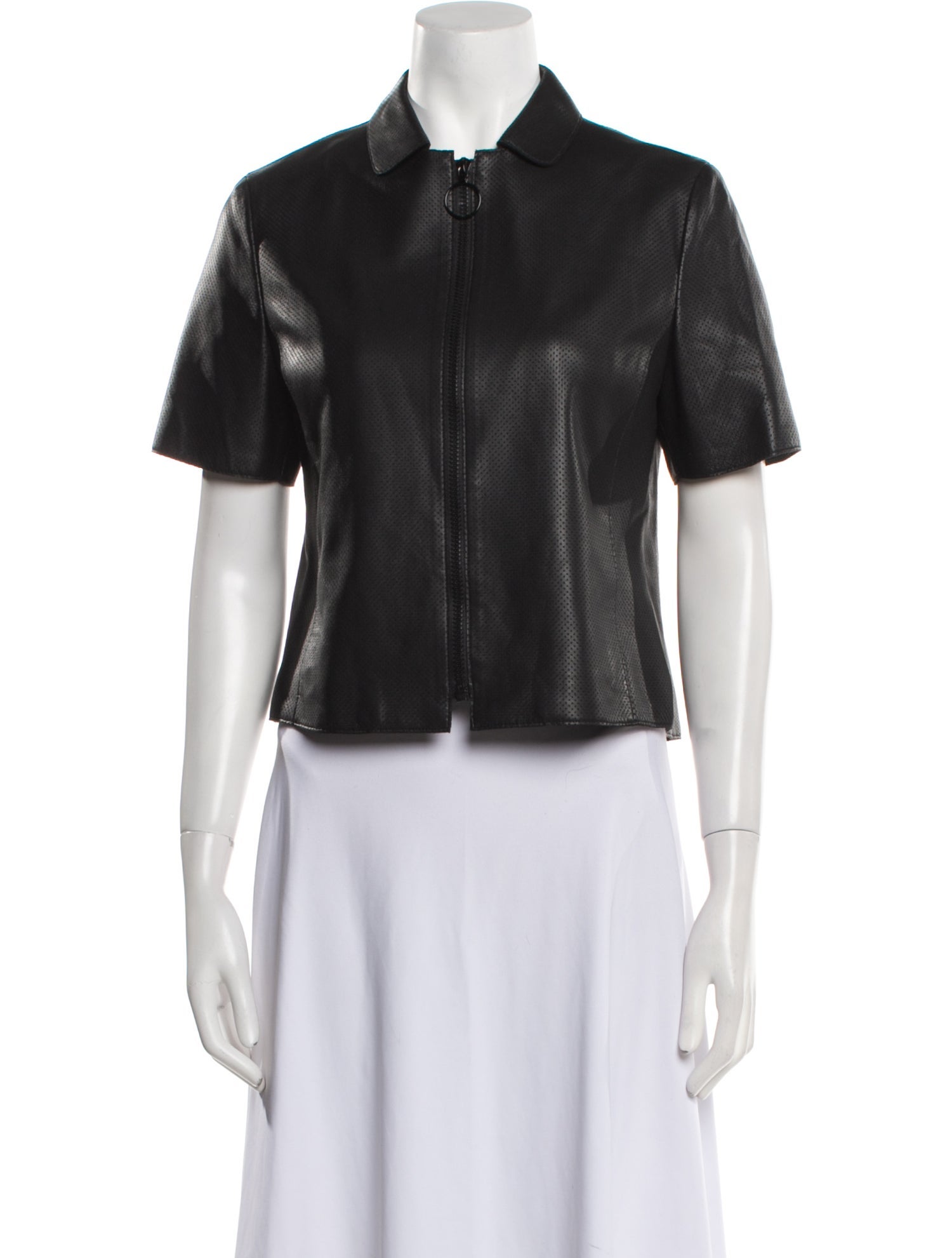 Akris Punto Lamb Leather Bolero