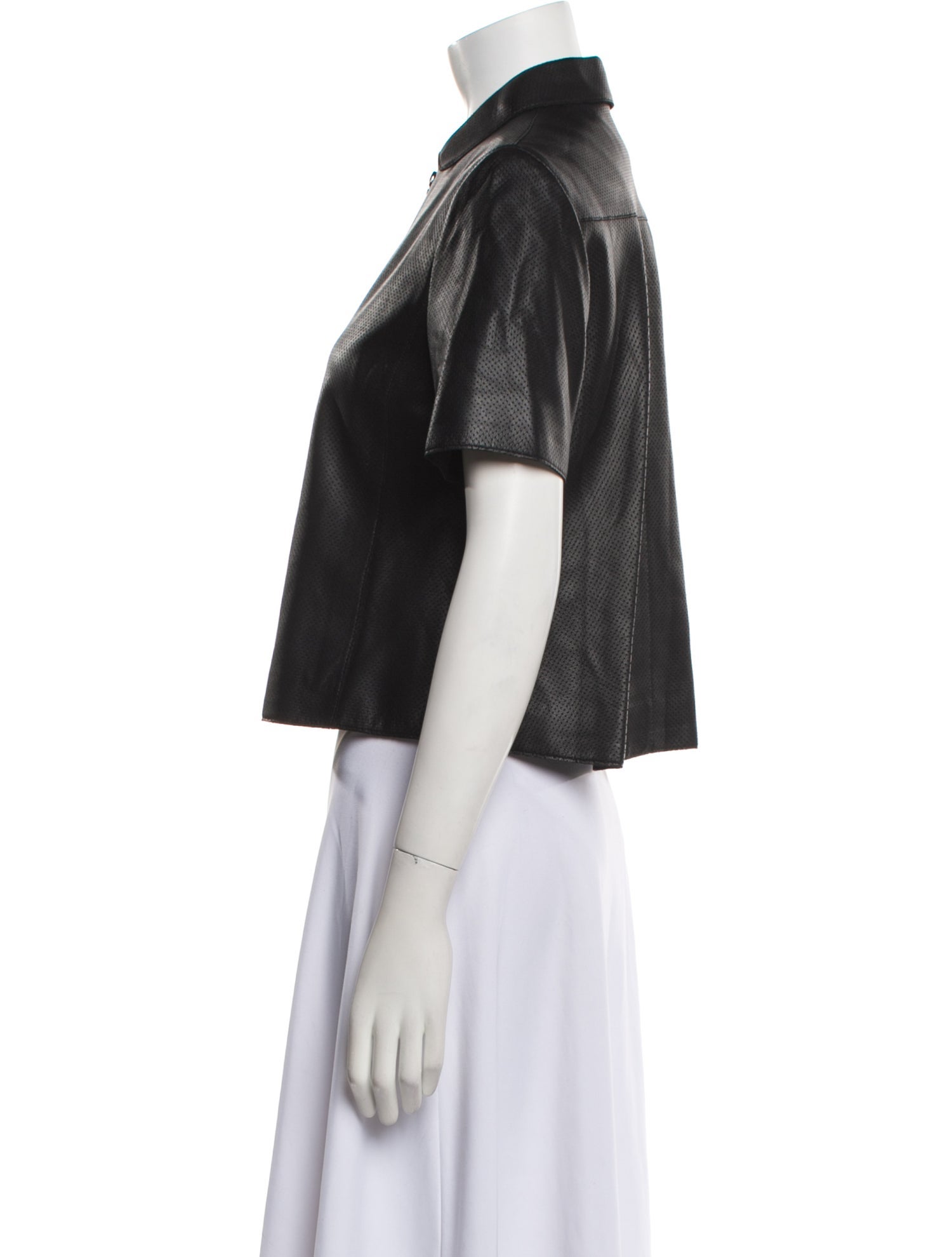Akris Punto Lamb Leather Bolero
