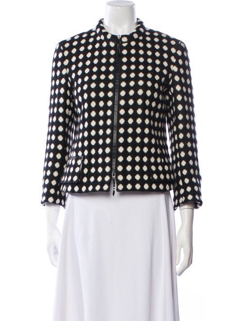 Akris Punto Wool Plaid Print Blazer