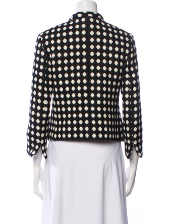 Akris Punto Wool Plaid Print Blazer