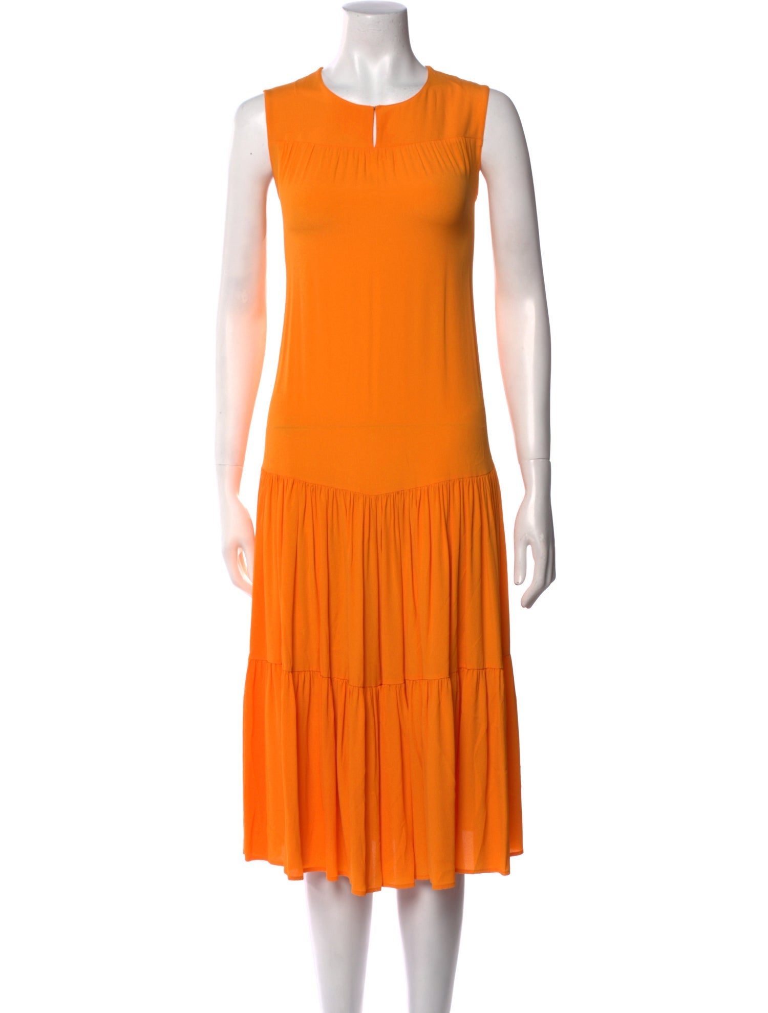 Akris Punto Crew Neck Midi Length Dress