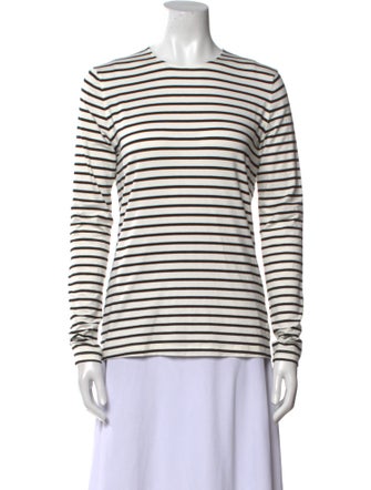 Akris Punto Striped Crew Neck T-Shirt