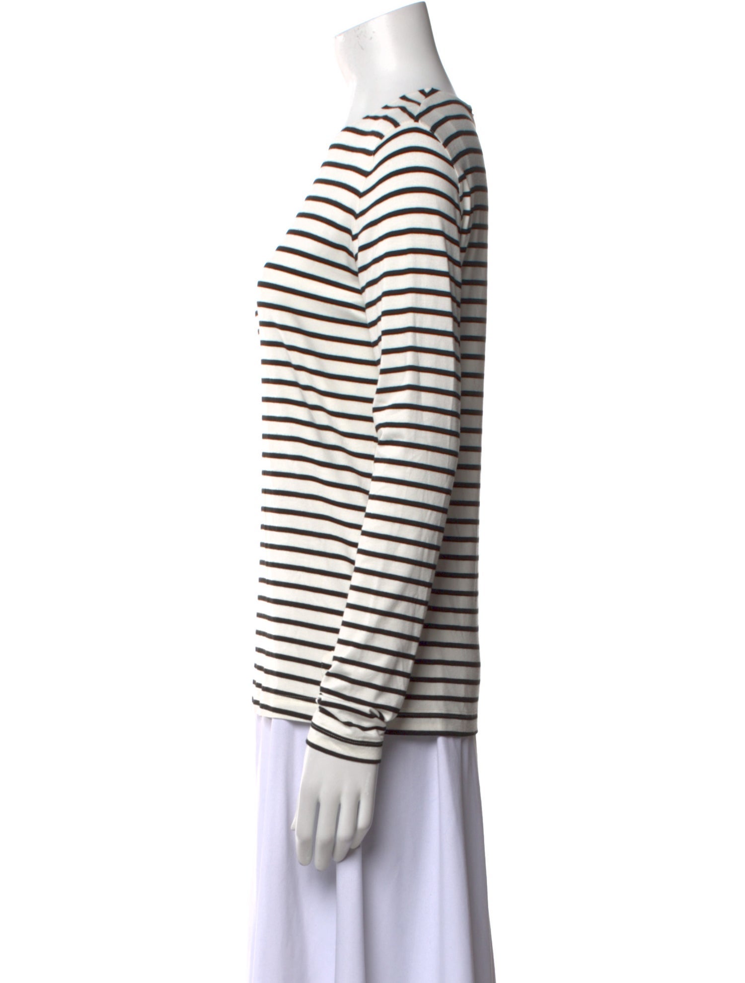 Akris Punto Striped Crew Neck T-Shirt