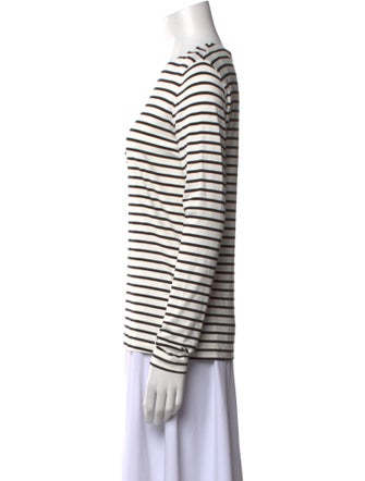 Akris Punto Striped Crew Neck T-Shirt