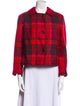 Akris Punto Wool Plaid Print Jacket