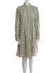 Akris Punto Striped Knee-Length Dress