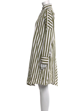 Akris Punto Striped Knee-Length Dress
