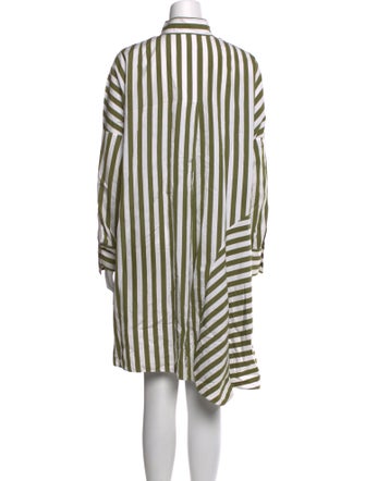 Akris Punto Striped Knee-Length Dress