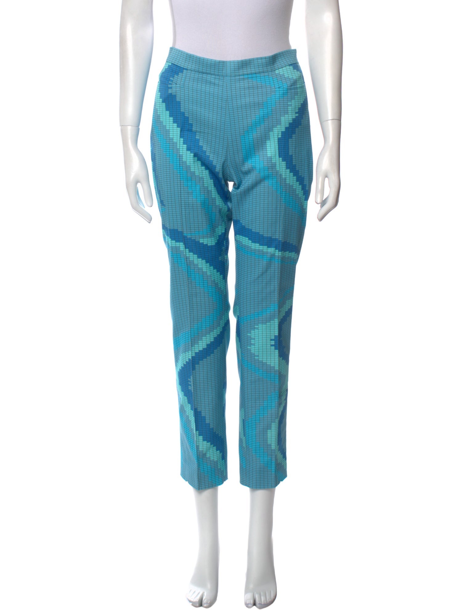 Akris Punto Printed Straight Leg Pants w/ Tags