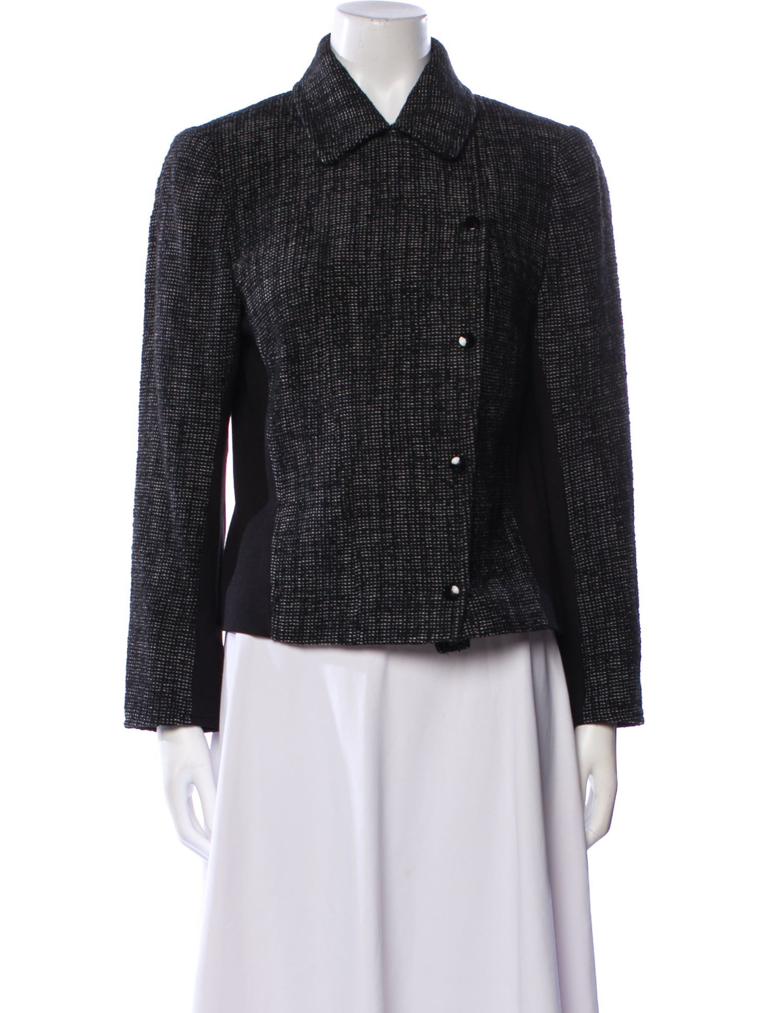 Akris Punto Tweed Pattern Blazer