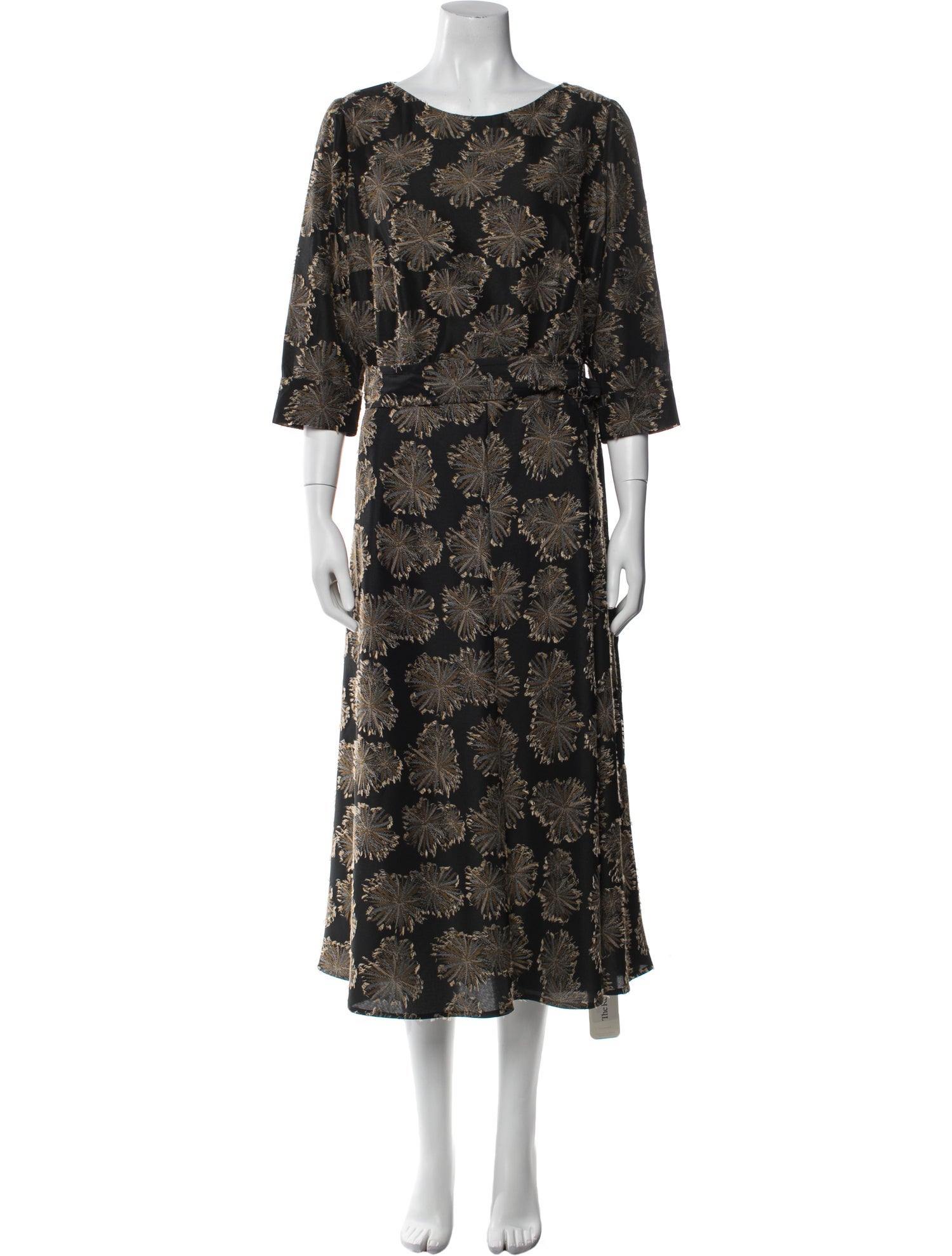 Akris Punto Floral Print Long Dress