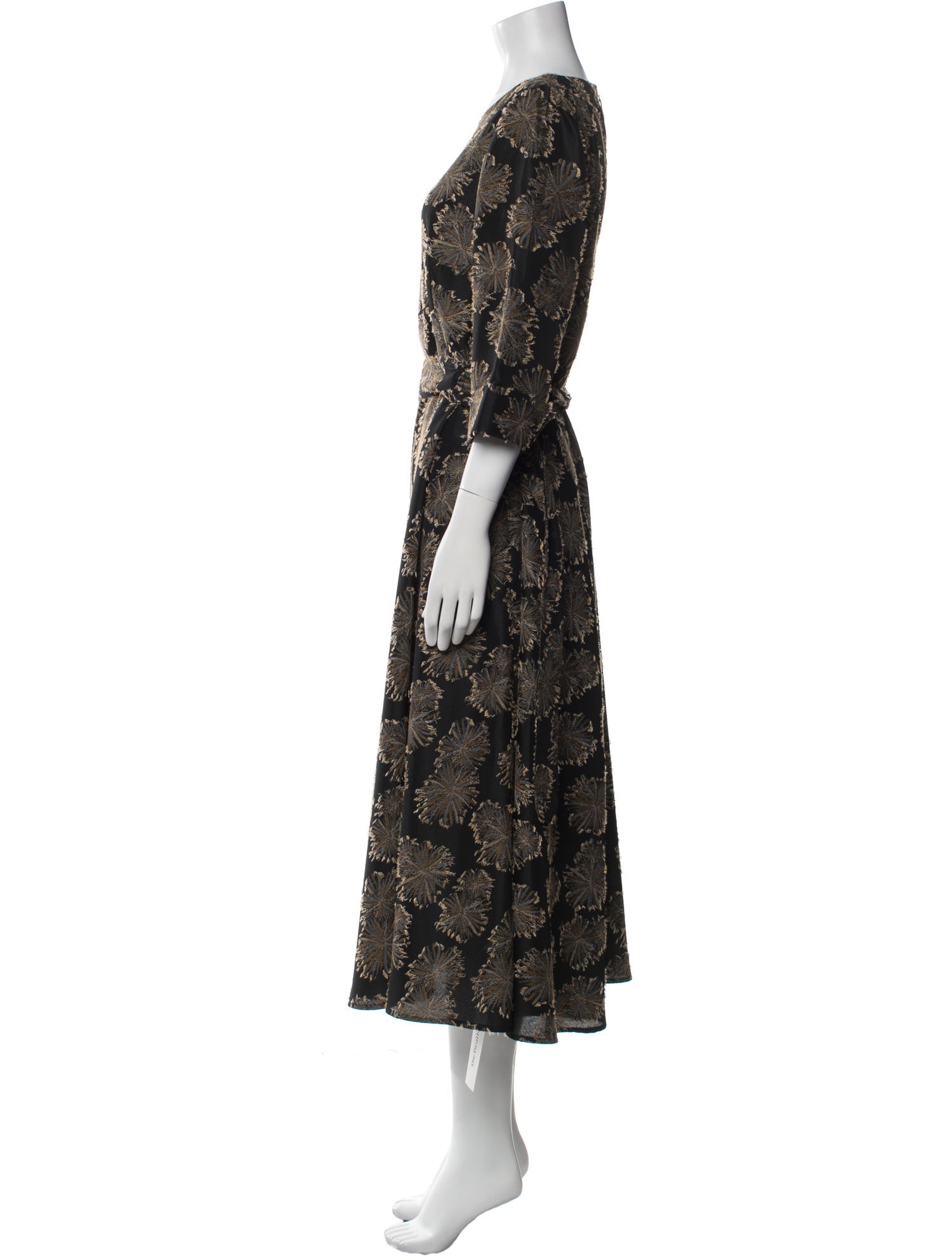 Akris Punto Floral Print Long Dress