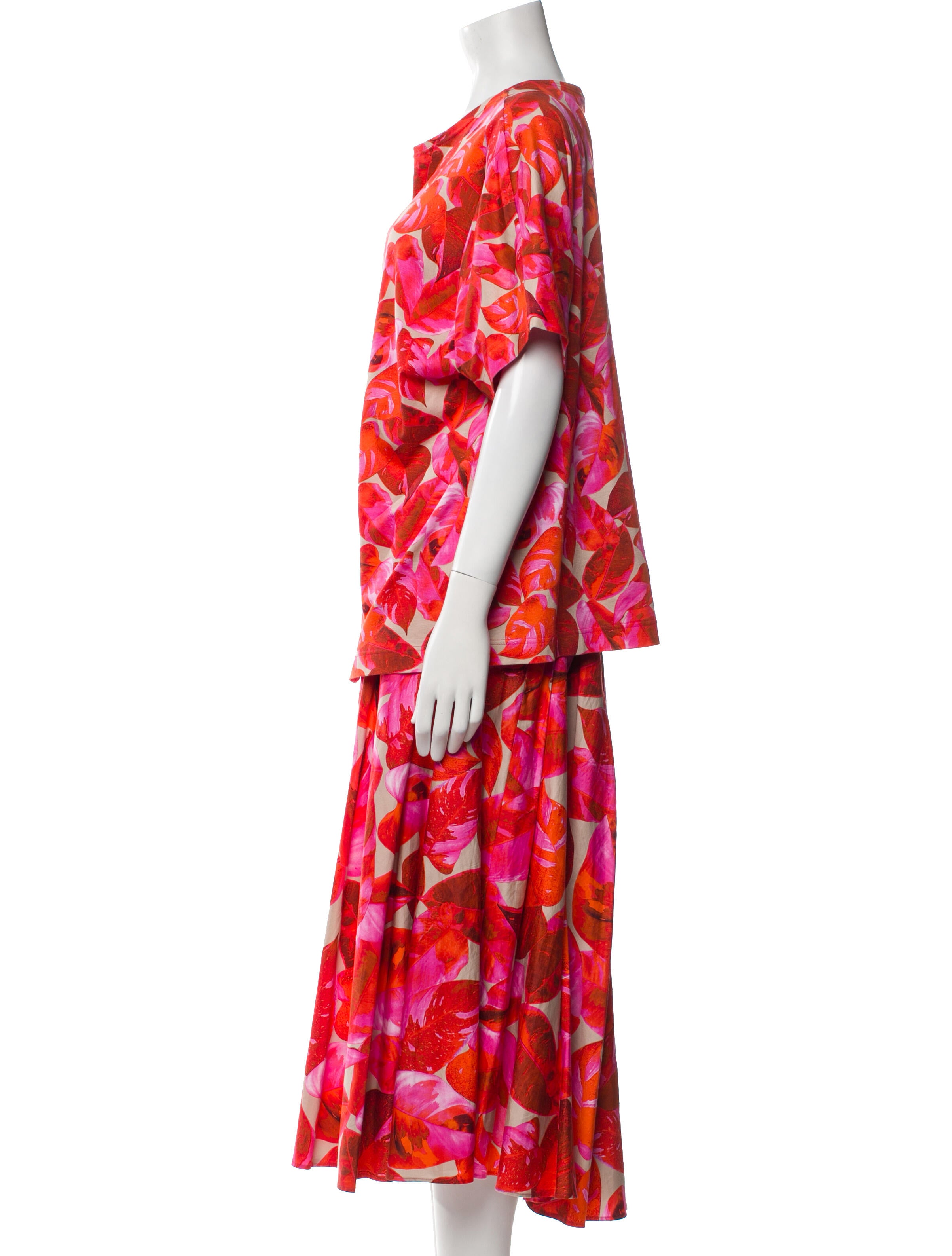 Akris Punto Printed Skirt Set