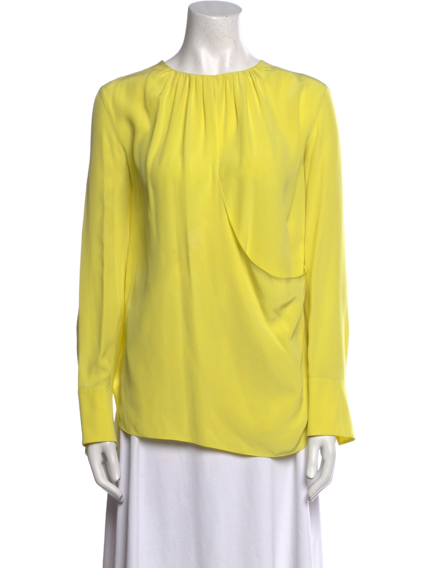 Akris Punto Silk Bateau Neckline Blouse
