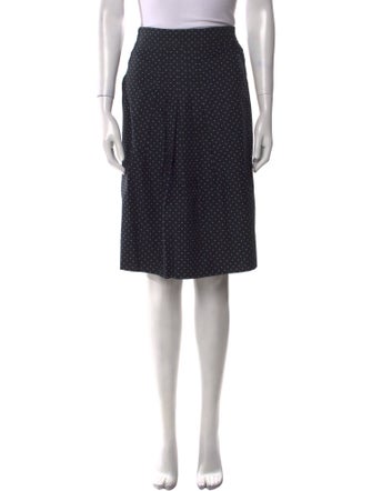 Akris Punto Polka Dot Print Knee-Length Skirt