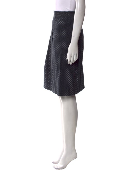 Akris Punto Polka Dot Print Knee-Length Skirt