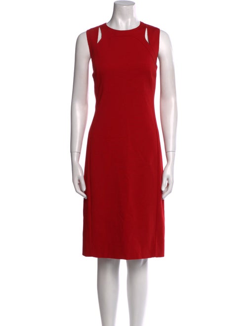 Akris Punto Crew Neck Knee-Length Dress