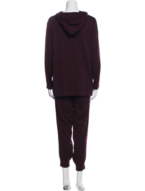 Akris Punto Wool Glitter Accents Pant Set