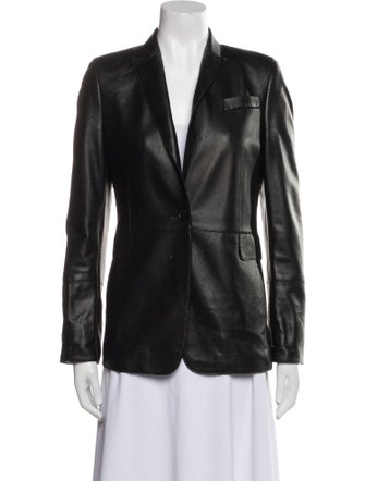 Akris Punto Lamb Leather Blazer