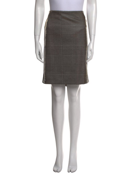 Akris Punto Houndstooth Print Knee-Length Skirt