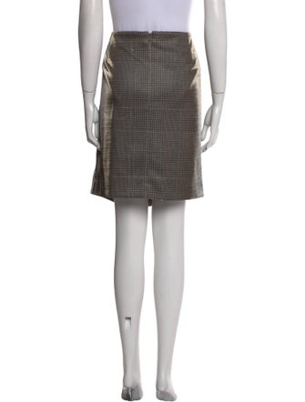 Akris Punto Houndstooth Print Knee-Length Skirt