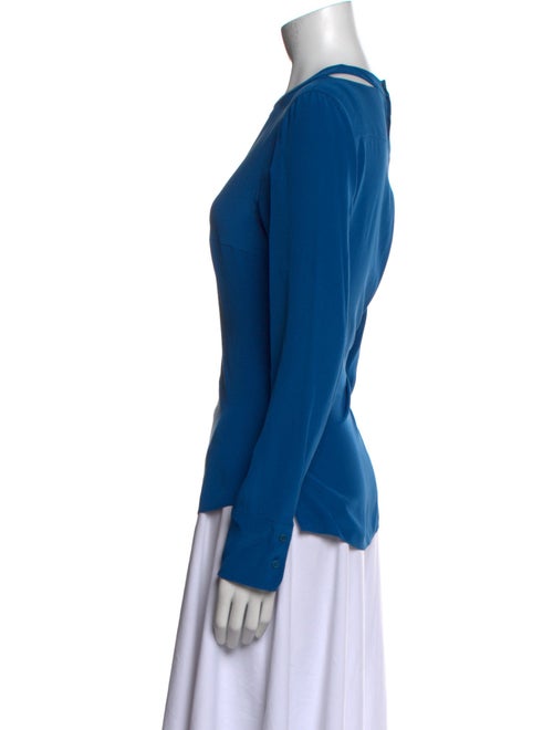 Akris Punto Silk Crew Neck Crop Top