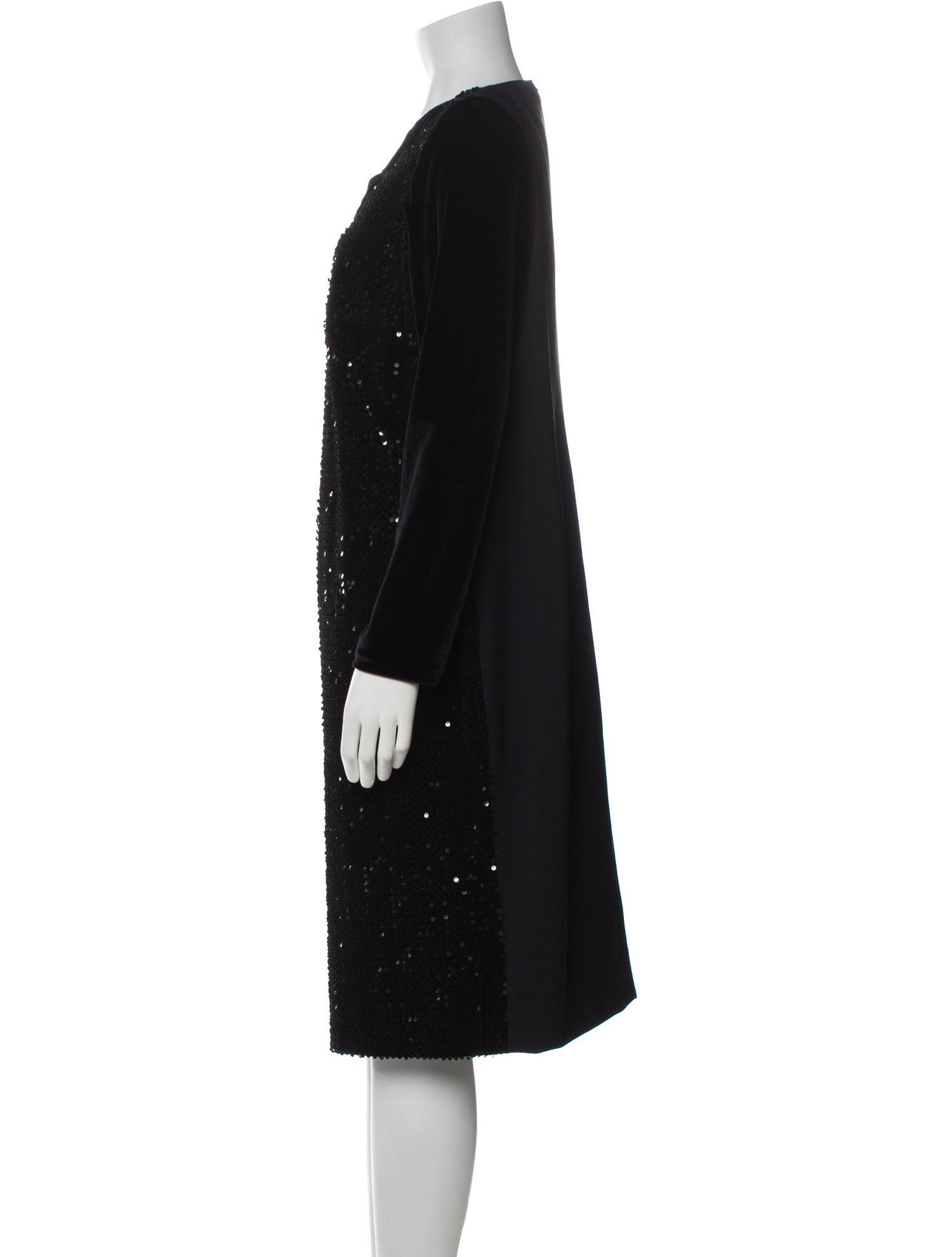 Akris Punto V-Neck Midi Length Dress