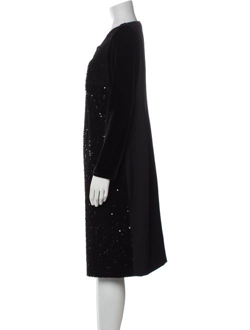 Akris Punto V-Neck Midi Length Dress