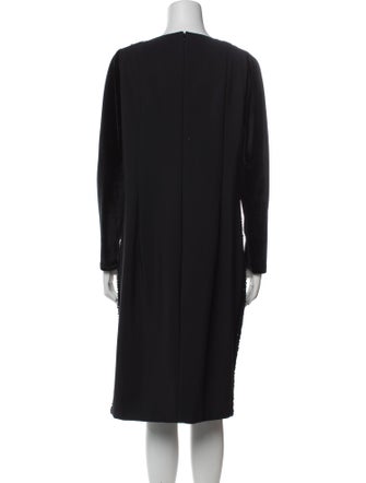 Akris Punto V-Neck Midi Length Dress