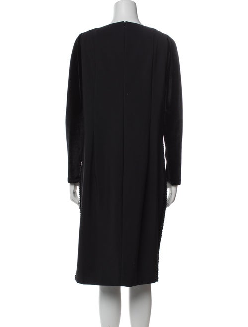 Akris Punto V-Neck Midi Length Dress