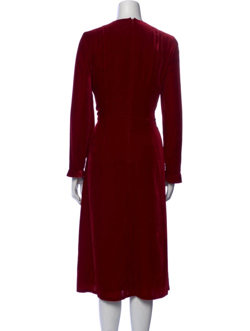 Akris Punto V-Neck Midi Length Dress