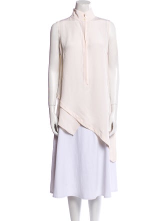 Akris Punto Silk Mock Neck Tunic