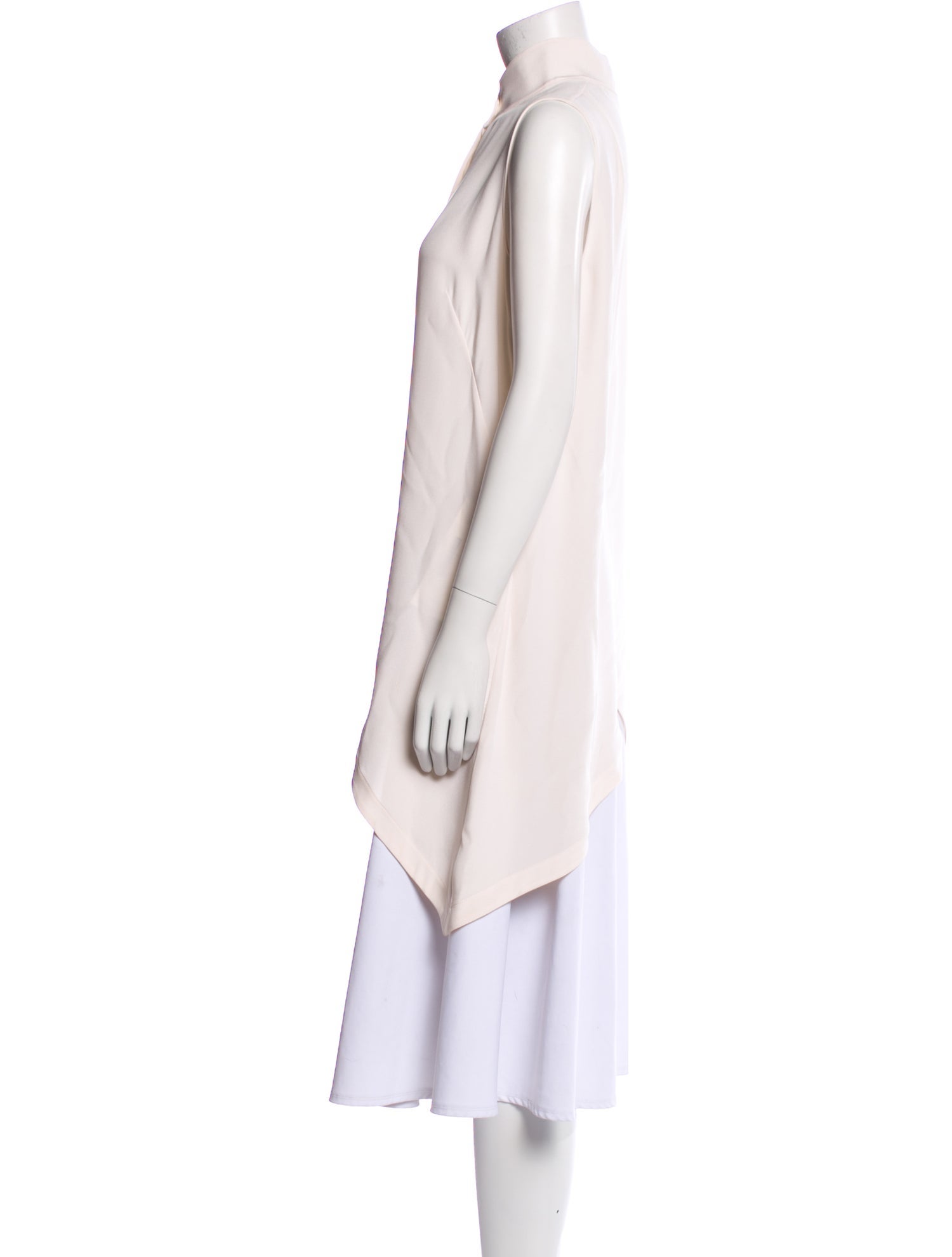 Akris Punto Silk Mock Neck Tunic