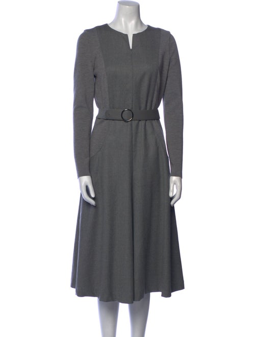 Akris Punto Wool Midi Length Dress