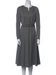 Akris Punto Wool Midi Length Dress