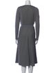 Akris Punto Wool Midi Length Dress
