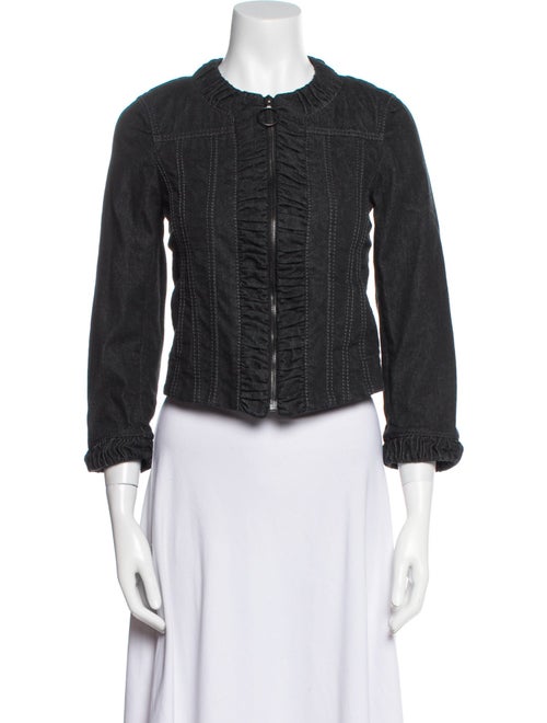 Akris Punto Striped Denim Jacket