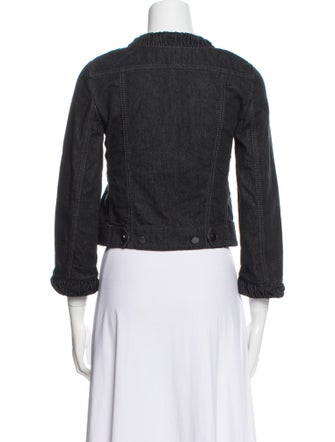 Akris Punto Striped Denim Jacket