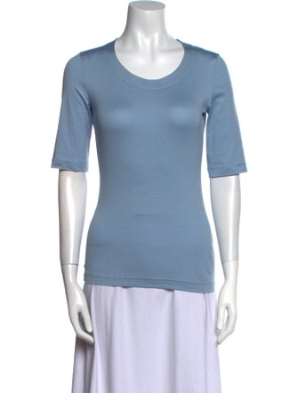 Akris Punto Scoop Neck Short Sleeve T-Shirt