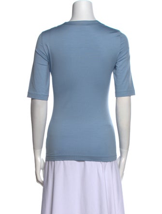 Akris Punto Scoop Neck Short Sleeve T-Shirt