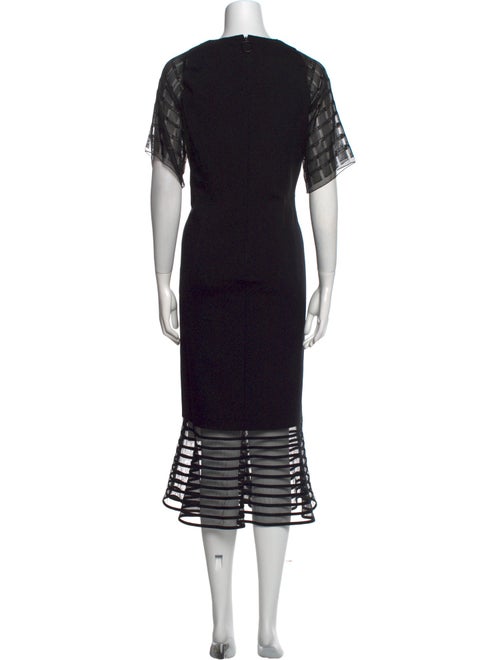 Akris Punto Scoop Neck Midi Length Dress