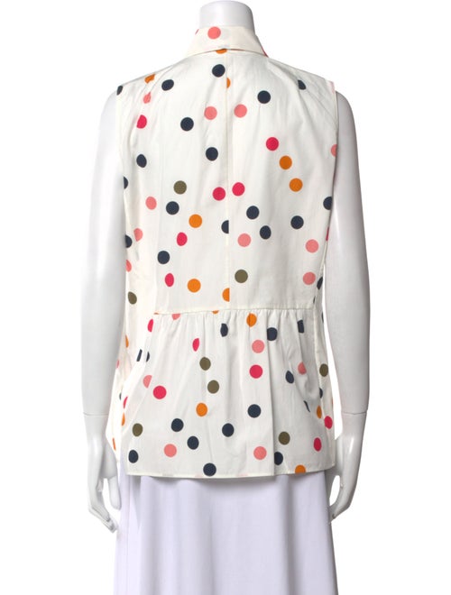 Akris Punto Polka Dot Print Sleeveless Tunic