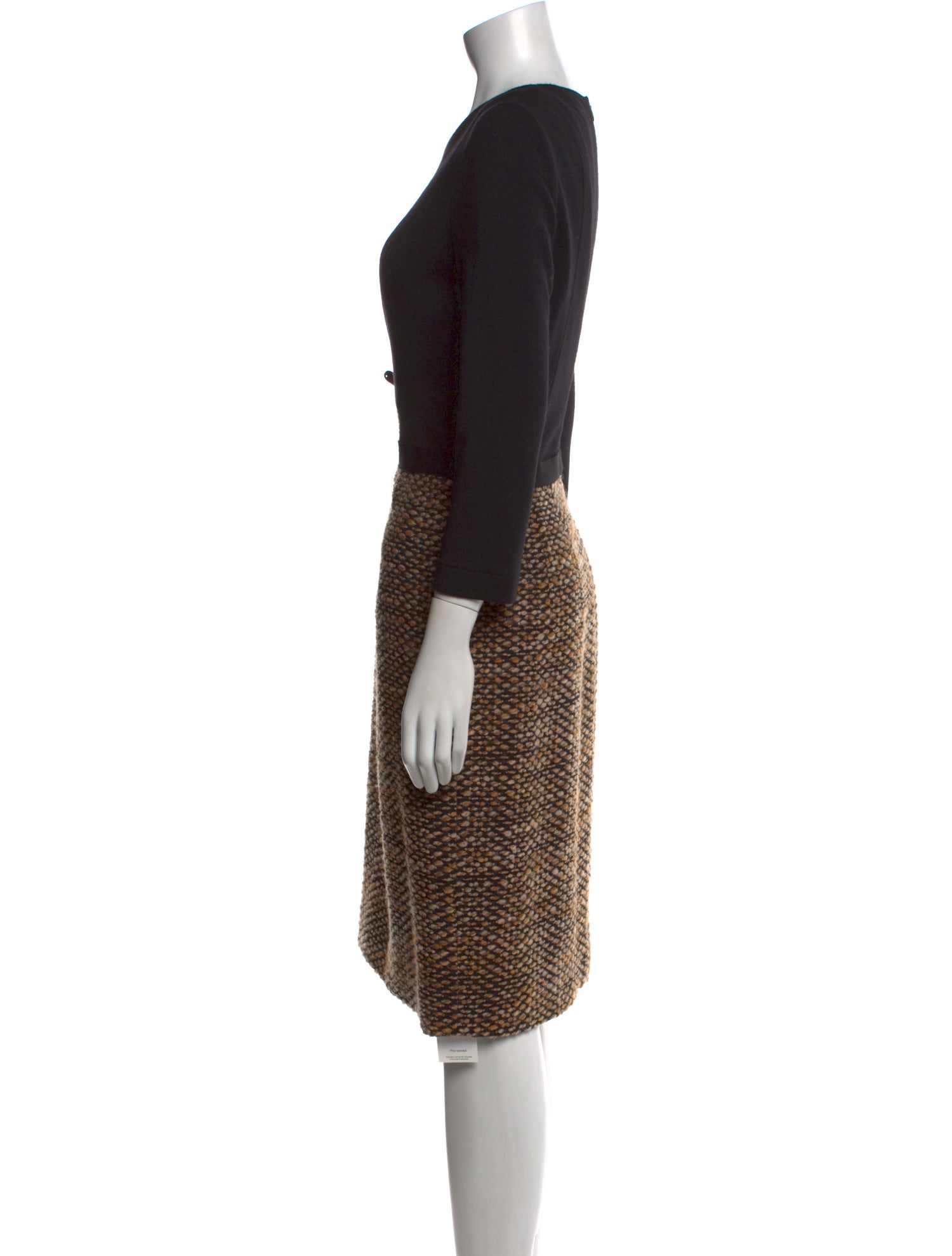 Akris Punto Wool Midi Length Dress