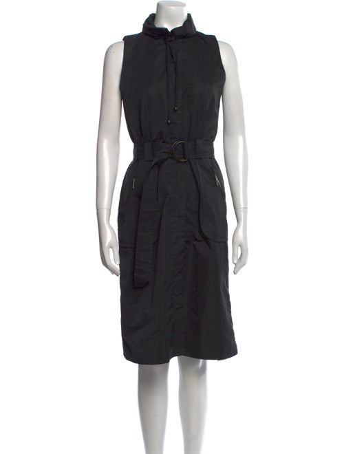Akris Punto Mock Neck Midi Length Dress