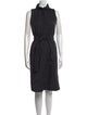 Akris Punto Mock Neck Midi Length Dress