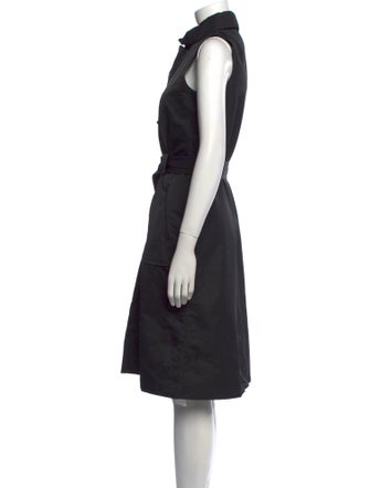 Akris Punto Mock Neck Midi Length Dress