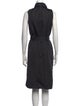 Akris Punto Mock Neck Midi Length Dress