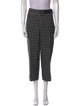 Akris Punto Plaid Print Wide Leg Pants